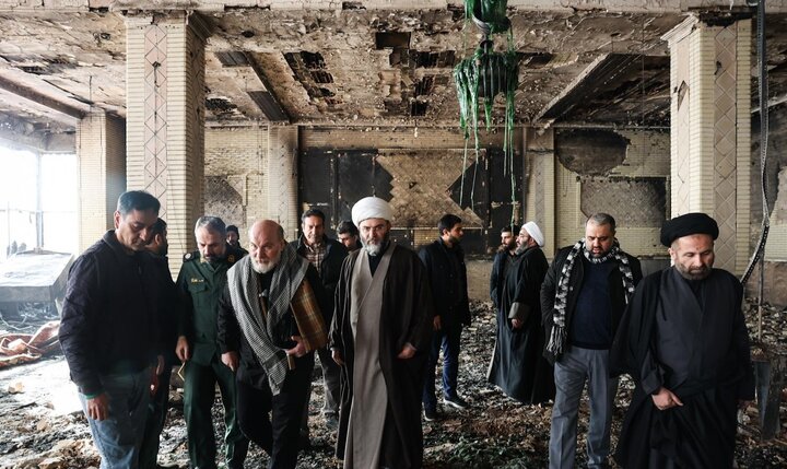 تصاویر/ مراسم عزاداری در حسینیه موج الحسین(ع) پس از حملات تروریستی