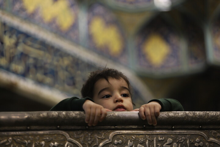 گل آرایی ضریح حرم حضرت معصومه(س) به مناسبت عید مبعث