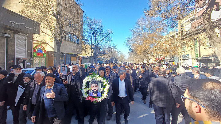 تصاویر / تشییع دو شهید اغتشاشات اخیر در همدان