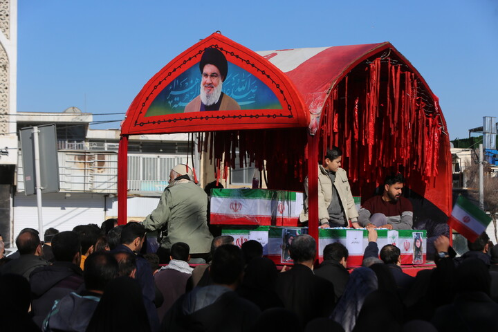 تصاویر/ تشییع پیکر مطهر هفت شهید اغتشاشات اخیر در اصفهان