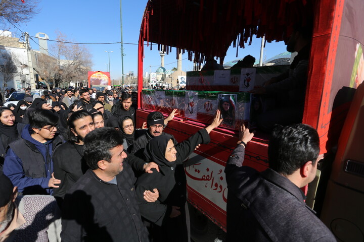 تصاویر/ تشییع پیکر مطهر هفت شهید اغتشاشات اخیر در اصفهان