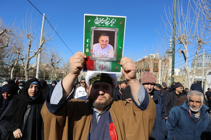 تصاویر/ تشییع پیکر مطهر هفت شهید اغتشاشات اخیر در اصفهان