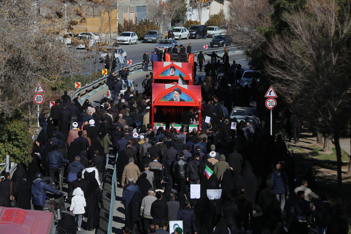 تصاویر/ تشییع پیکر مطهر هفت شهید اغتشاشات اخیر در اصفهان