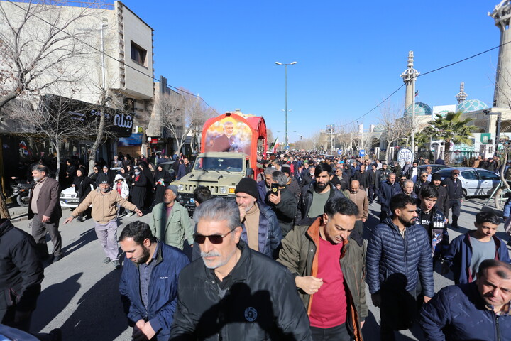 تصاویر/ تشییع پیکر مطهر هفت شهید اغتشاشات اخیر در اصفهان