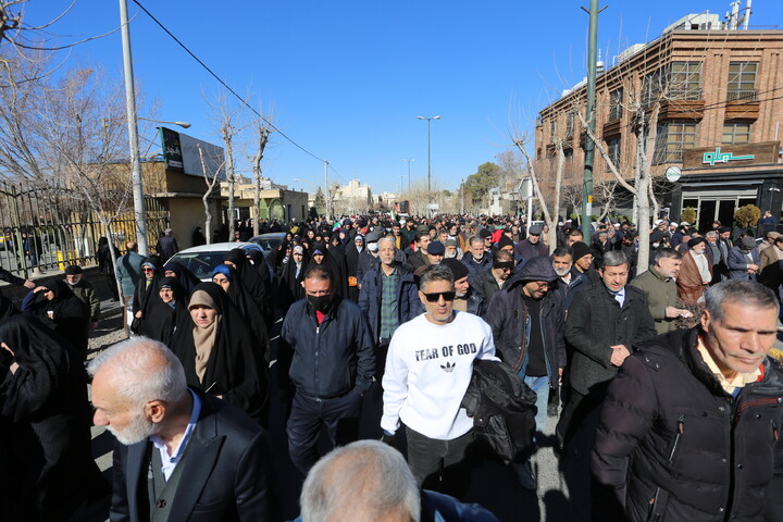 تصاویر/ تشییع پیکر مطهر هفت شهید اغتشاشات اخیر در اصفهان