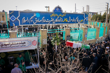 فیلم | مراسم تشییع شهید مدافع امنیت در قم برگزار شد