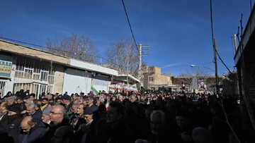 تصاویر/ تشییع شهید مدافع امنیت شهید سعید راونجیان پور در جوشقان قالی