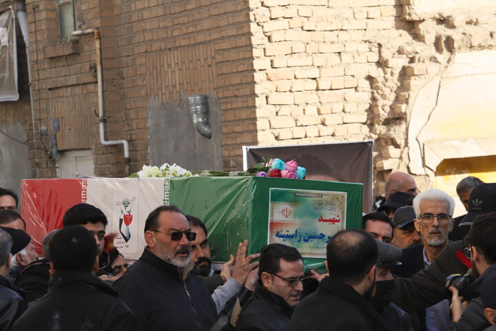 تشییع پیکر شهید مدافع امنیت امیرحسین راستینه در قم