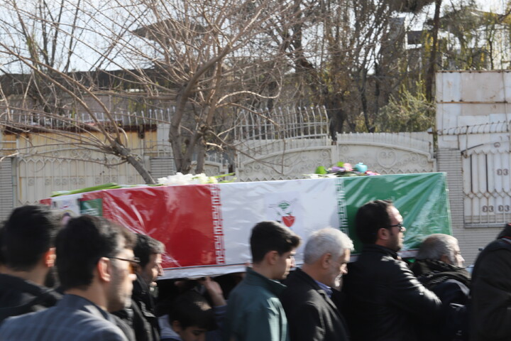 تشییع پیکر شهید مدافع امنیت امیرحسین راستینه در قم