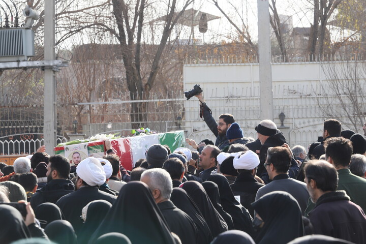 تشییع پیکر شهید مدافع امنیت امیرحسین راستینه در قم