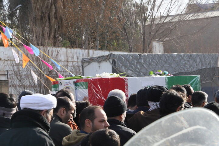 تشییع پیکر شهید مدافع امنیت امیرحسین راستینه در قم