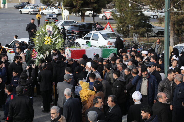 تشییع پیکر شهید مدافع امنیت امیرحسین راستینه در قم