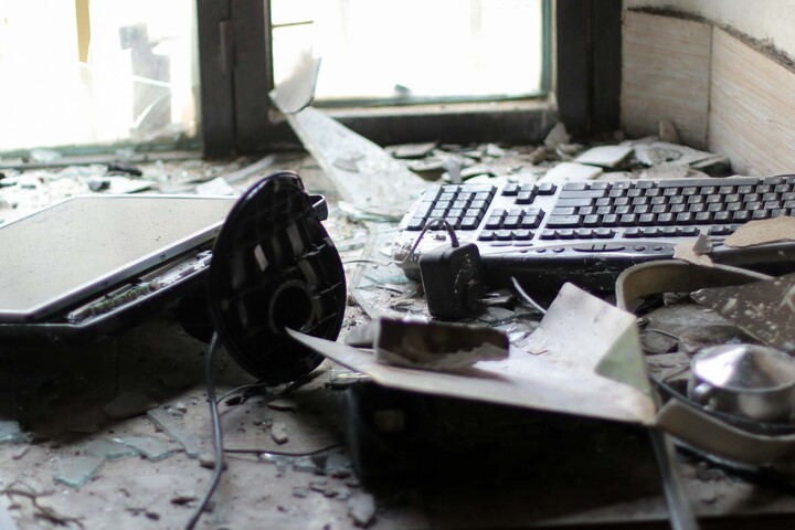 تصاویر| مدرسه علمیه جعفریه قدیمه قاین بعد از اغتشاشات