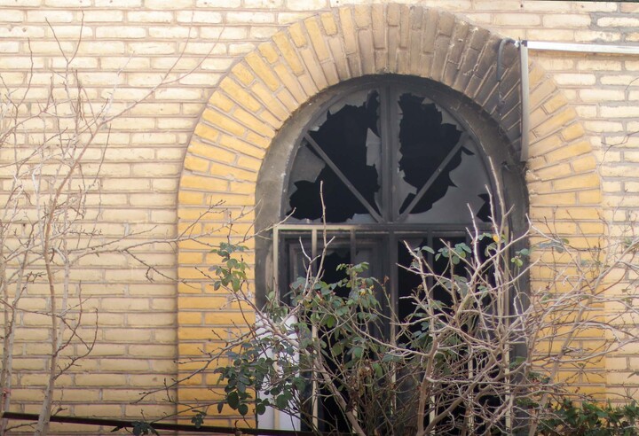 تصاویر| مدرسه علمیه جعفریه قدیمه قاین بعد از اغتشاشات