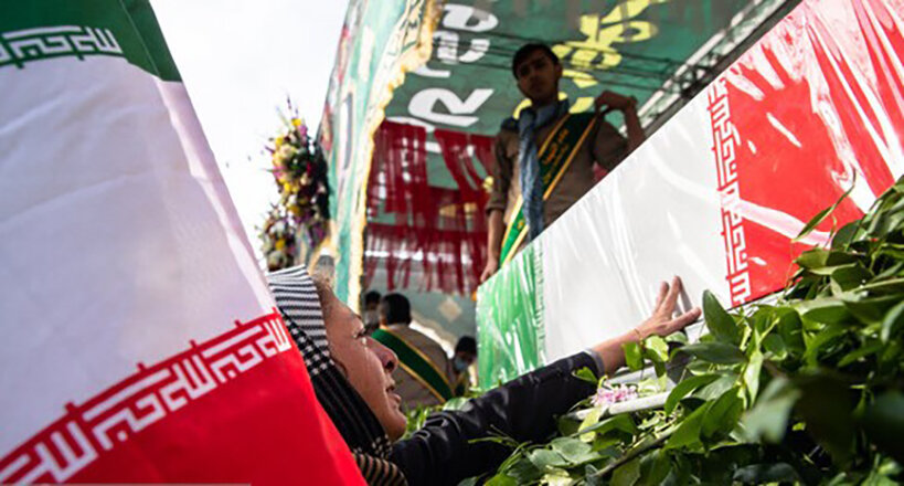 تشییع شهید مدافع امنیت در  قم / تدفین در جوار امامزاده احمد بن قاسم(ع)