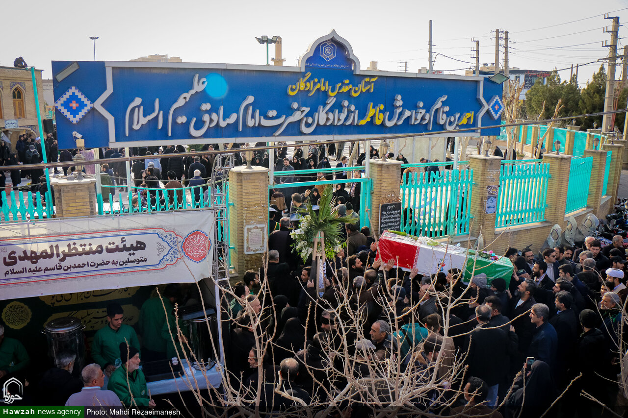 فیلم | مراسم تشییع شهید مدافع امنیت در قم برگزار شد