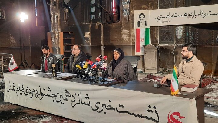 تصاویر/ نشست خبری جشنواره فیلم عمار در مسجد سوخته ابوذر