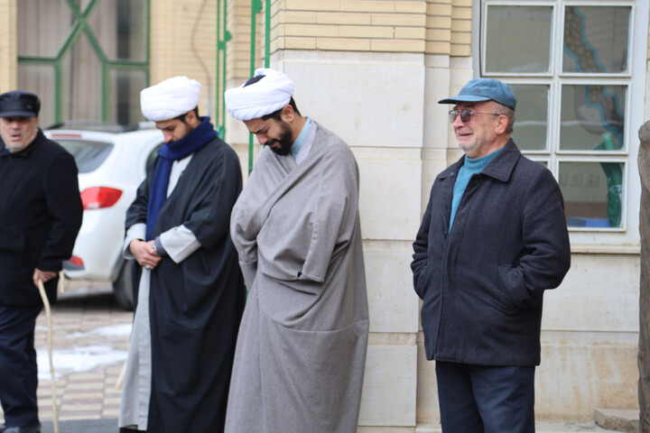 تصاویر / آخرین حضور شهید حجت الاسلام زمانیان در مدرسه علمیه آیت الله آخوند(ره)