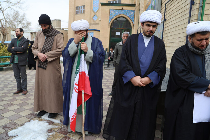 تصاویر / آخرین حضور شهید حجت الاسلام زمانیان در مدرسه علمیه آیت الله آخوند(ره)