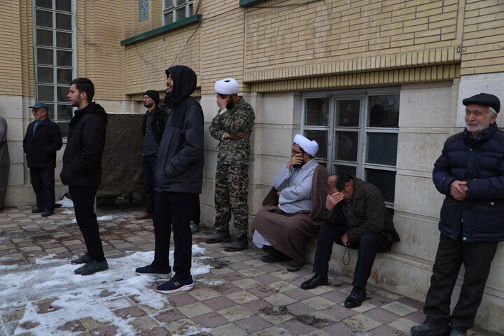 تصاویر / آخرین حضور شهید حجت الاسلام زمانیان در مدرسه علمیه آیت الله آخوند(ره)