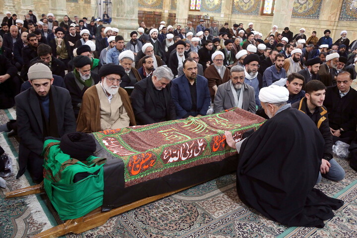 تصاویر/ مراسم تشییع آیت‌الله سیدهادی حسینی سیستانی