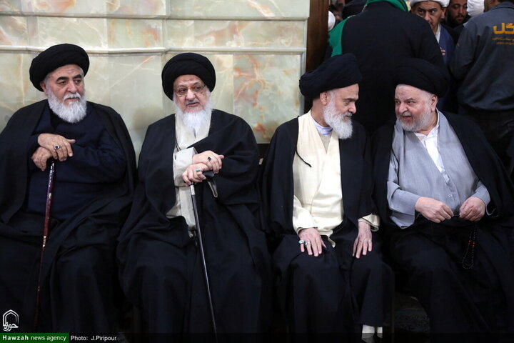 جثمان شقيق المرجع الأعلى السيد السيستاني يشيع في مدينة قم