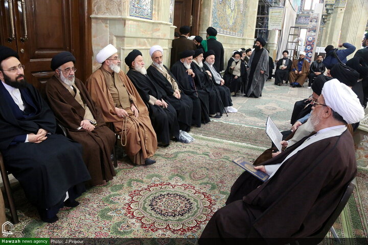 جثمان شقيق المرجع الأعلى السيد السيستاني يشيع في مدينة قم