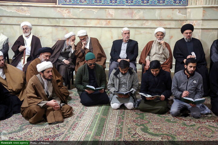 جثمان شقيق المرجع الأعلى السيد السيستاني يشيع في مدينة قم