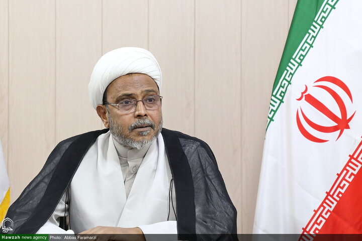 الخطيب الهندي حجة الإسلام والمسلمين وصي حسن خان يزور "وكالة أنباء الحوزة"