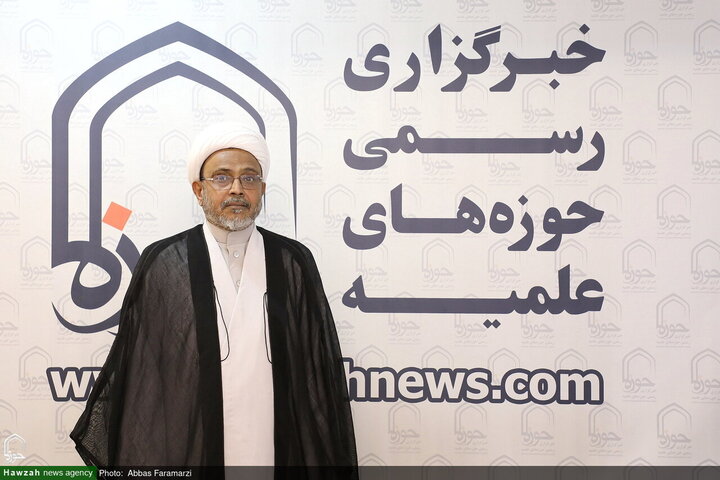 الخطيب الهندي حجة الإسلام والمسلمين وصي حسن خان يزور "وكالة أنباء الحوزة"