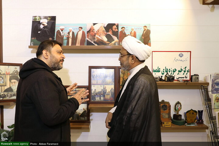 الخطيب الهندي حجة الإسلام والمسلمين وصي حسن خان يزور "وكالة أنباء الحوزة"