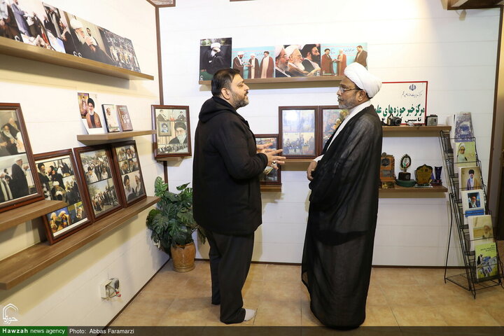 الخطيب الهندي حجة الإسلام والمسلمين وصي حسن خان يزور "وكالة أنباء الحوزة"