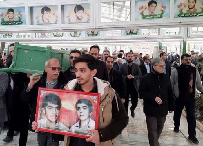 مادر شهیدان منصوریان در جوار فرزندانش آرام گرفت