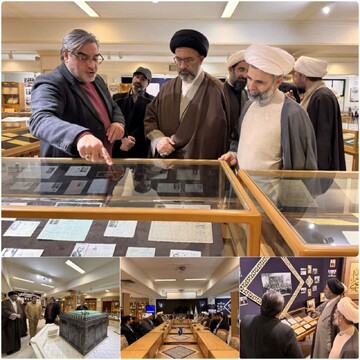 بازدید معاون فرهنگی حرم بانوی کرامت از مرکز اسناد حوزه و روحانیت