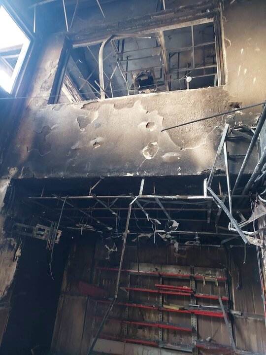 تصاویر/ به تصویر کشیدن حمله قوم مغول به ایران توسط اغتشاشگران وطن  فروش