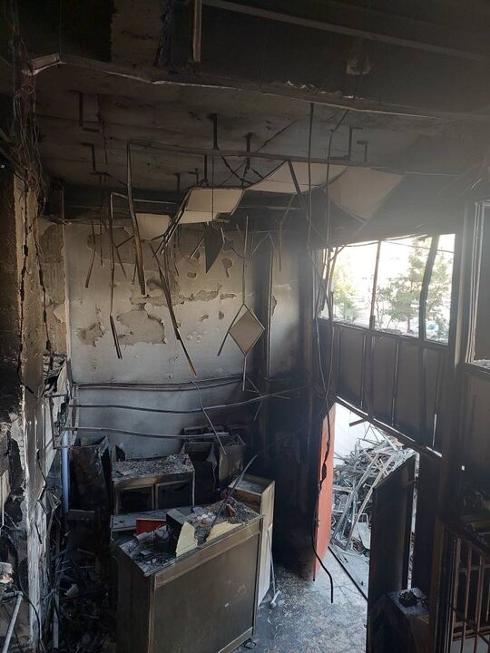 تصاویر/ به تصویر کشیدن حمله قوم مغول به ایران توسط اغتشاشگران وطن  فروش