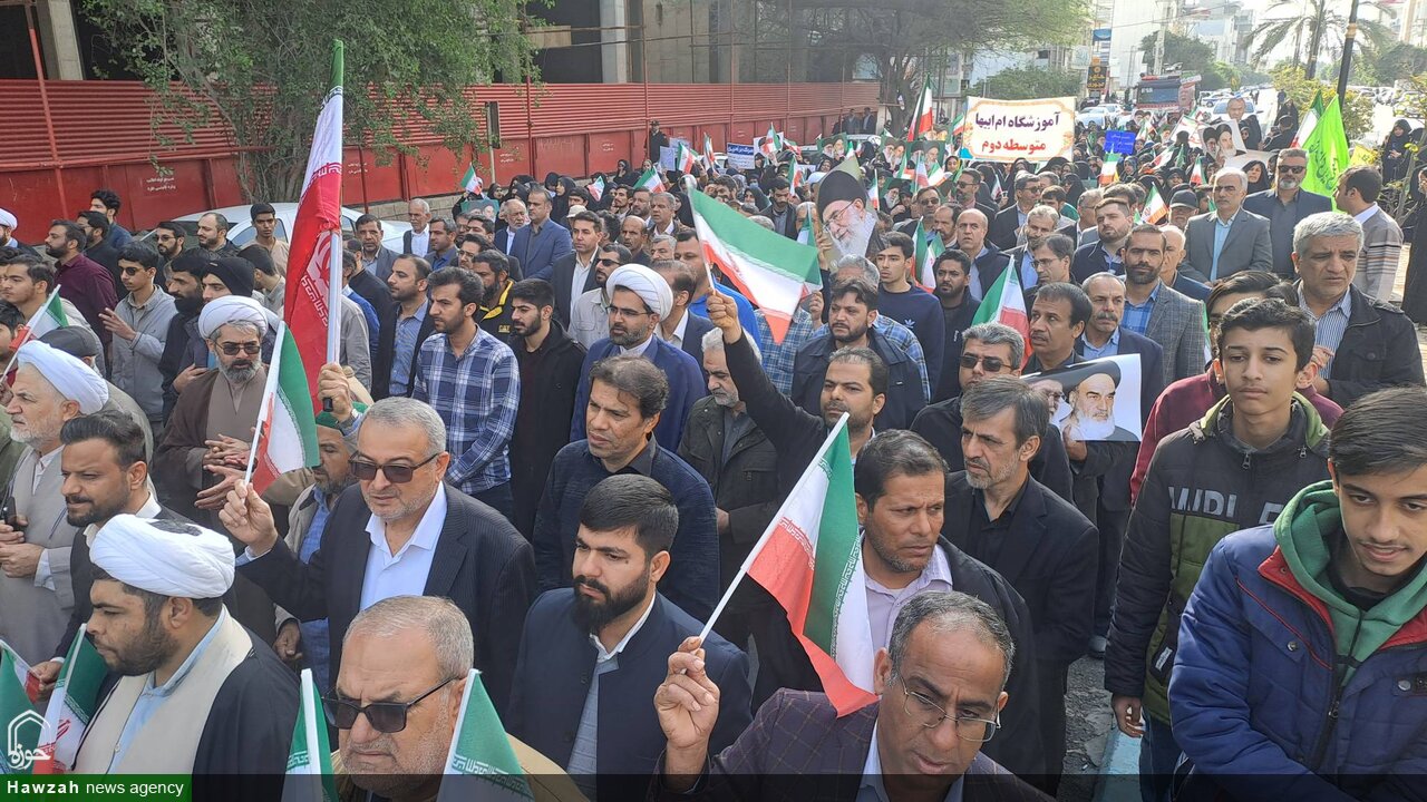 فیلم| راهپیمایی بوشهری ها علیه اغتشاشگران