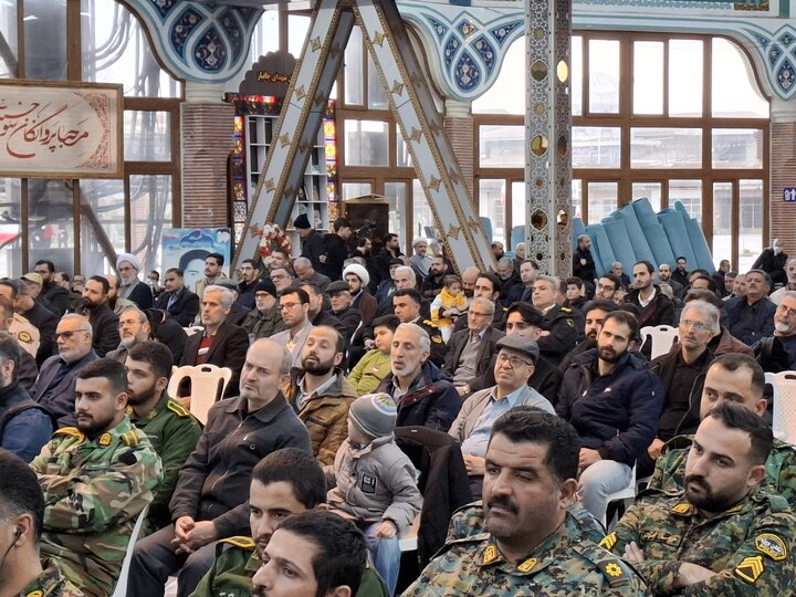 تصاویر/ برگزاری مراسم هفتم شهدای امنیت درگلزار شهدای رشت