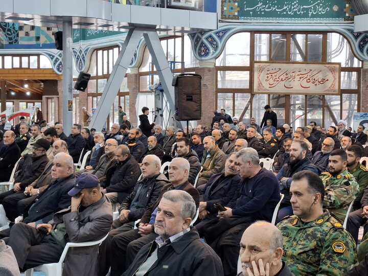 تصاویر/ برگزاری مراسم هفتم شهدای امنیت درگلزار شهدای رشت