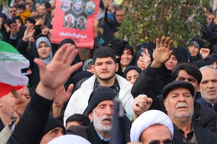 تصاویر/ خروش مردم اسلامشهر در حمایت از جمهوری اسلامی ایران