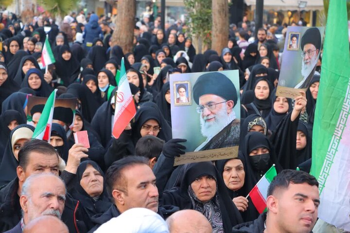 تصاویر/ خروش مردم اسلامشهر در حمایت از جمهوری اسلامی ایران