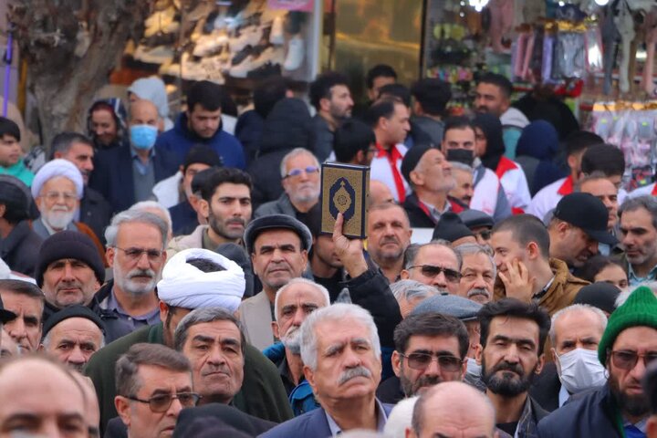 تصاویر/ خروش مردم اسلامشهر در حمایت از جمهوری اسلامی ایران