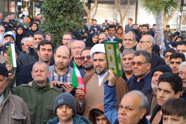 تصاویر/ خروش مردم اسلامشهر در حمایت از جمهوری اسلامی ایران