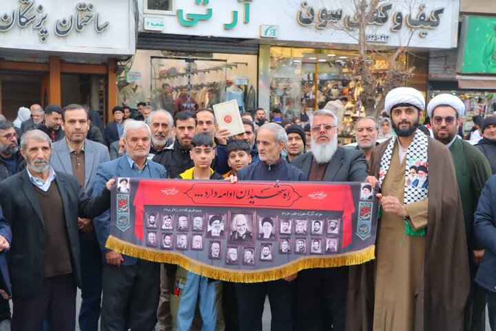 تصاویر/ خروش مردم اسلامشهر در حمایت از جمهوری اسلامی ایران