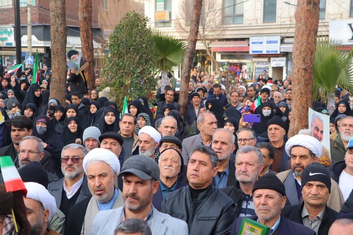 تصاویر/ خروش مردم اسلامشهر در حمایت از جمهوری اسلامی ایران