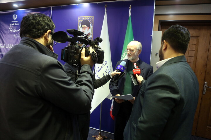 تصاویر/ نشست خبری رئیس ستاد انتخابات استان قم