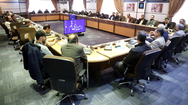 تصاویر/ نشست خبری رئیس ستاد انتخابات استان قم