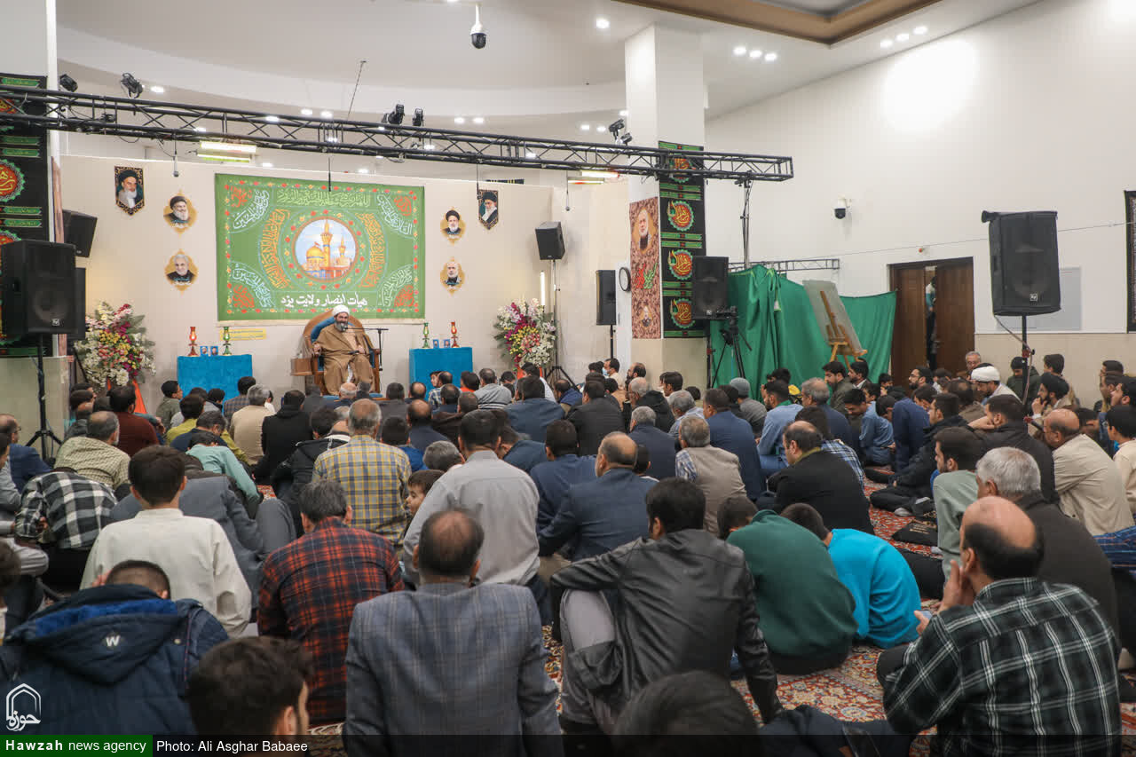 تصاویر/ برگزاری مراسم هفتگی هیئت ضدصهیونیستی انصار ولایت دارالعباده یزد
