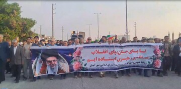 فیلم | محکومیت اغتشاشات اخیر کشور از سوی مردم آبدان