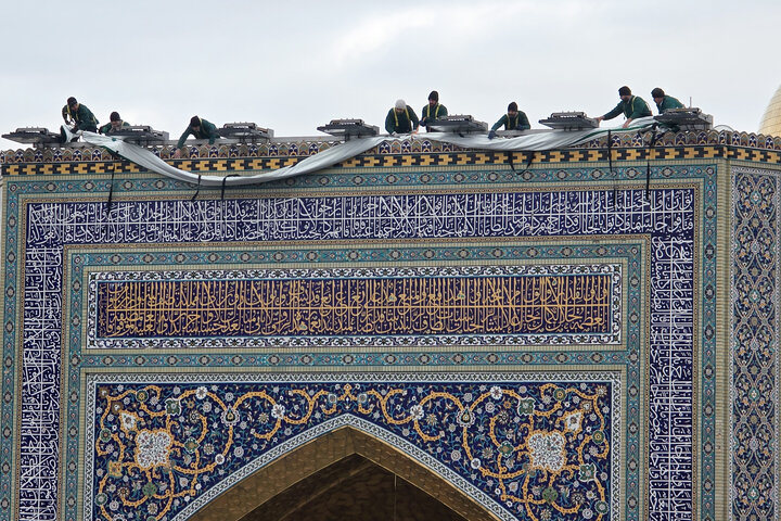 العتبة الرضوية المقدسة تتوشح بحلّةٍ قشيبةٍ احتفاءً بالولادات الشعبانية الميمونة